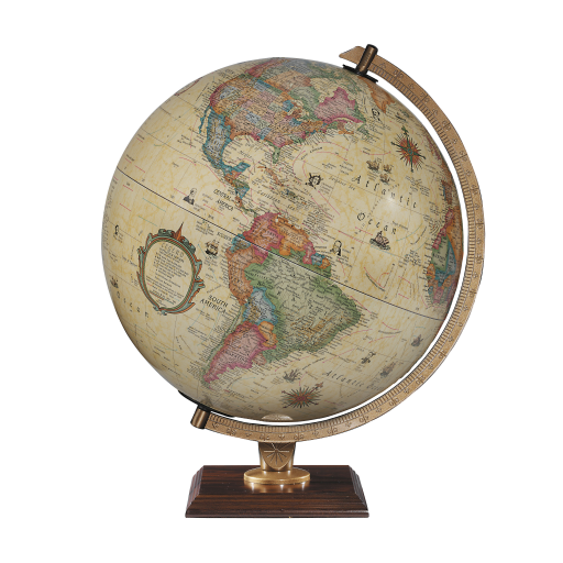 Replogle Carlyle – Globe lumineux 12 po antique EN — Présentation de l’éclairage du globe