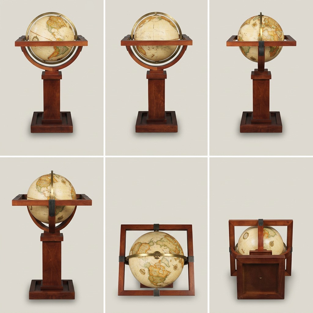 Replogle WRIGHT – Globe antique — Vue complémentaire du produit, image 6