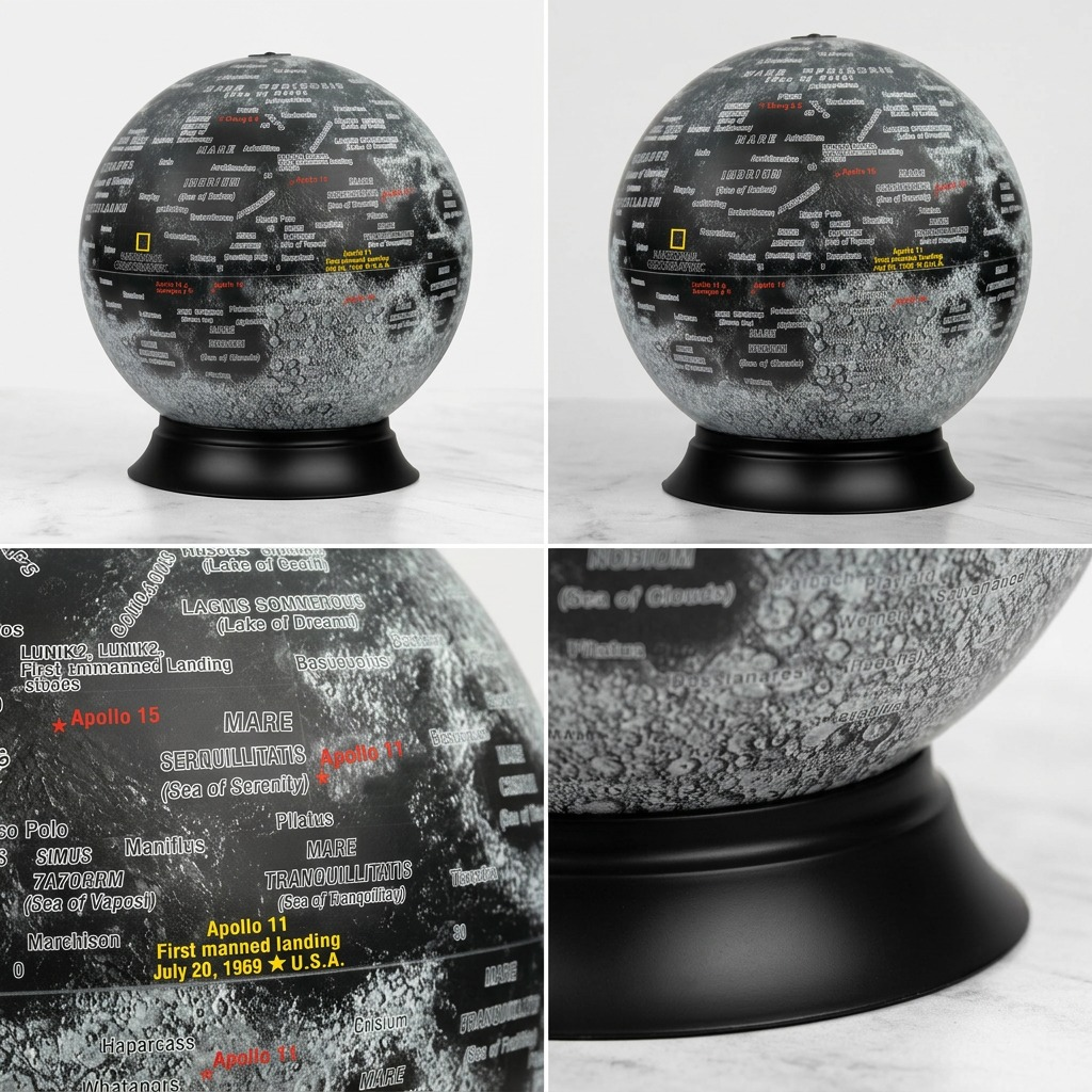 Replogle NG National Geographic – Globe 12 po EN — Montage présentant plusieurs vues du produit