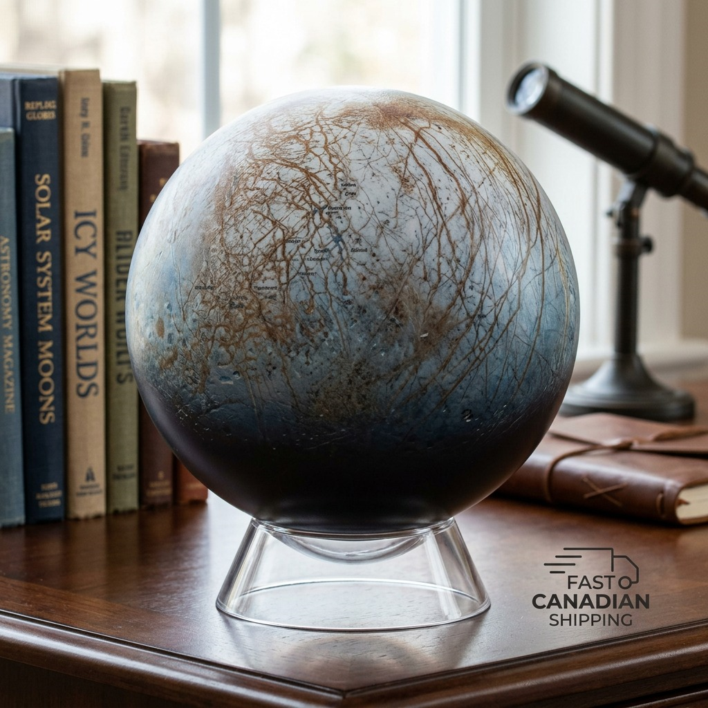 Replogle Astro EUROPA – Globe multicolore — Gros plan de la cartographie et des détails