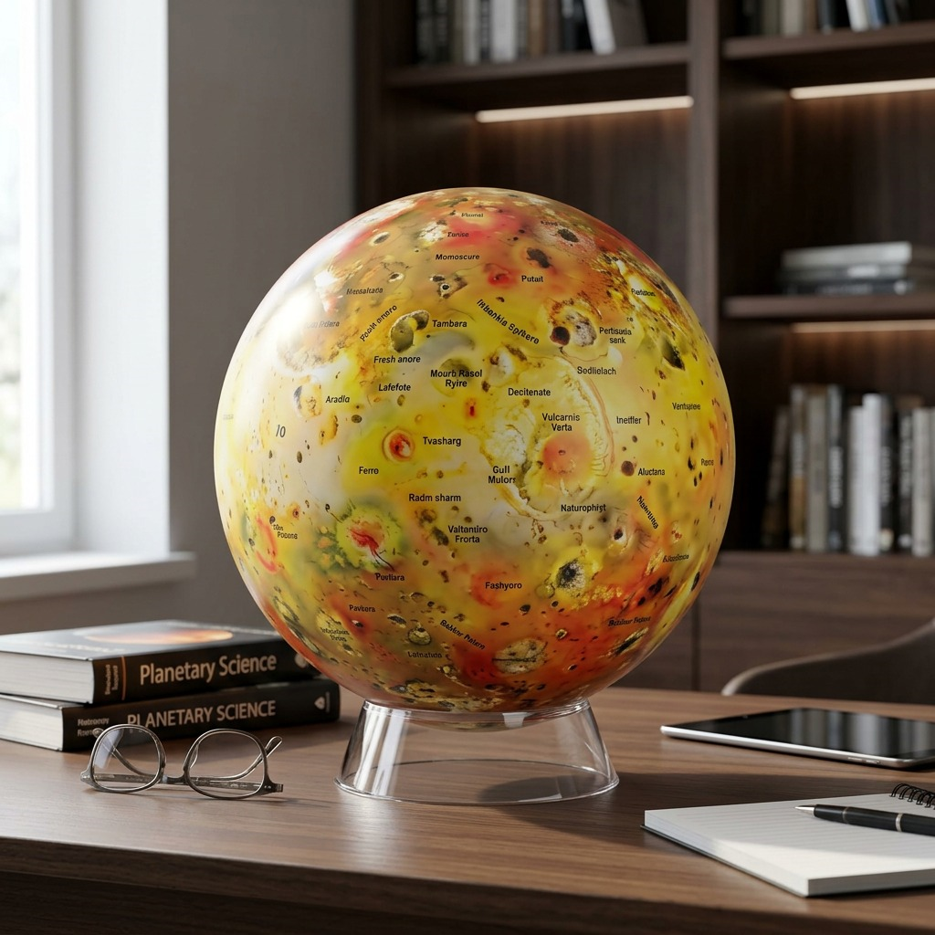 Replogle Astro IO – Globe multicolore — Gros plan de la cartographie et des détails