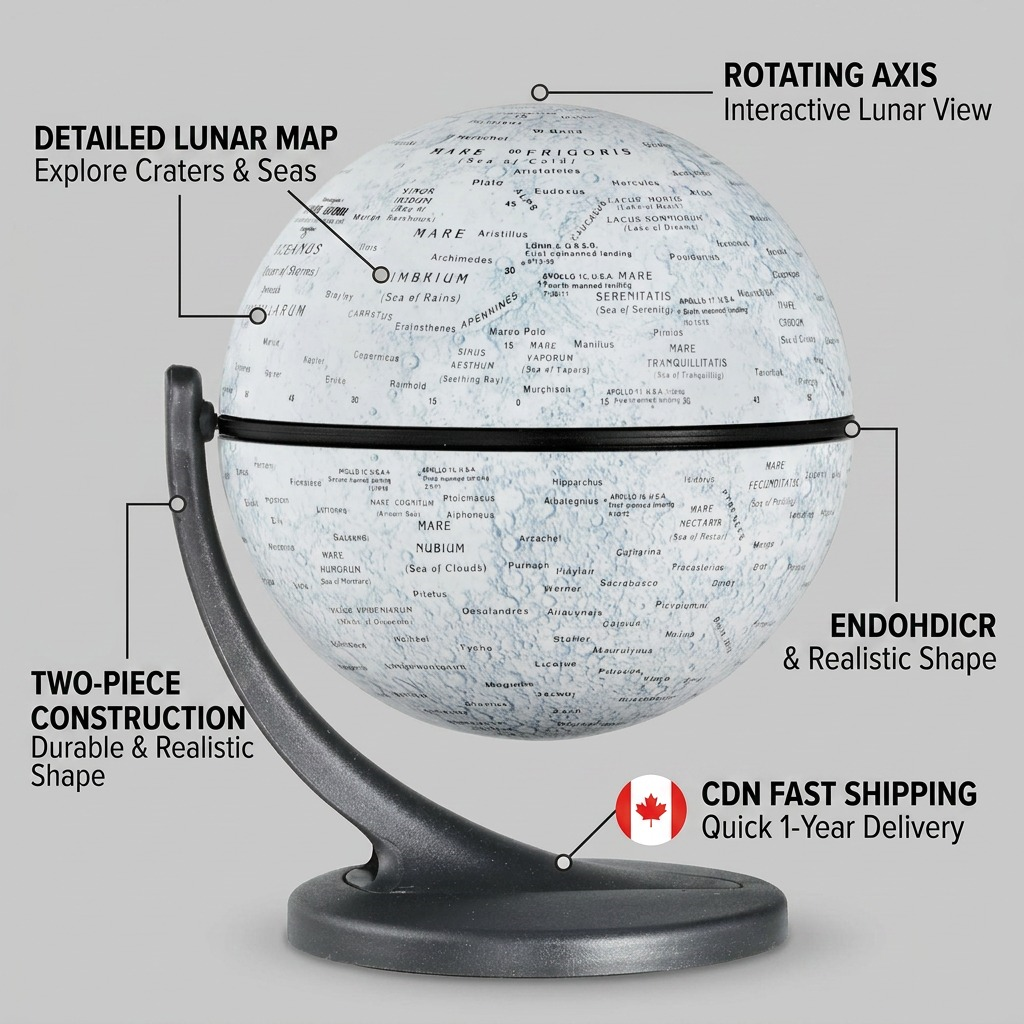 Replogle – Globe lunaire — Présentation du produit et de son emballage