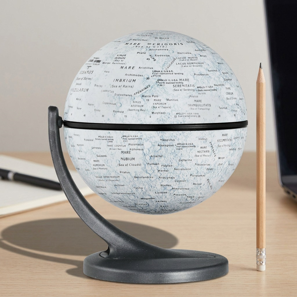 Replogle – Globe lunaire — Vue du produit avec repère de taille