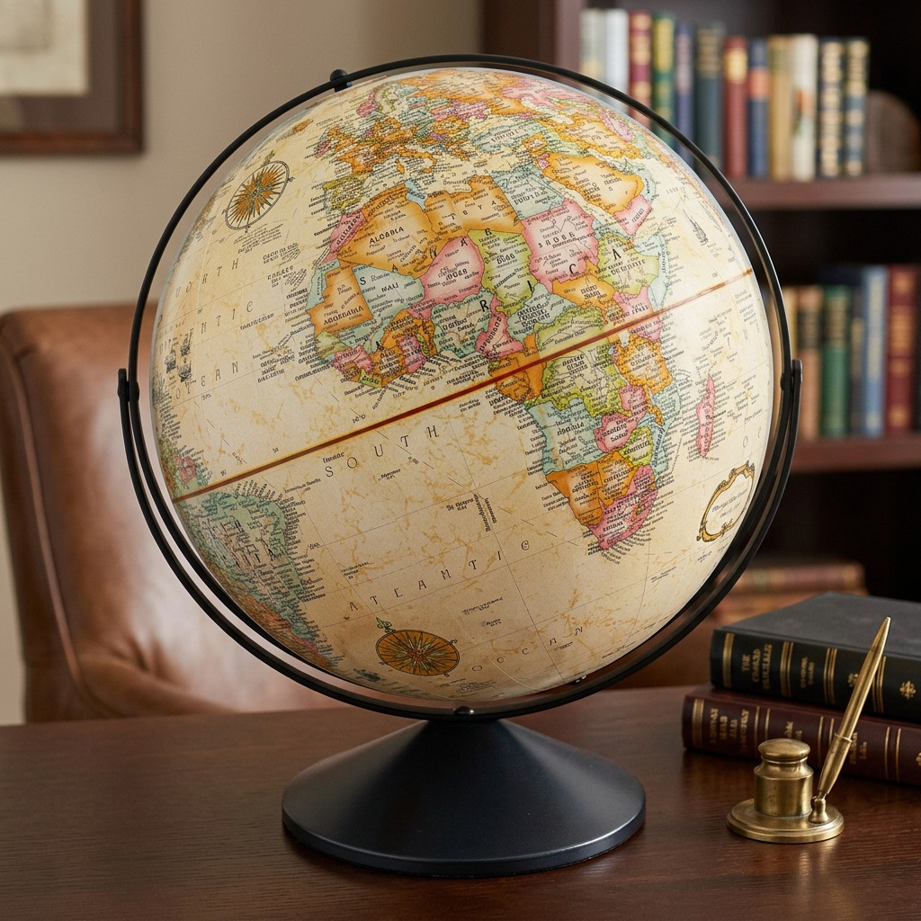 Replogle Eureka – Globe 16 po antique EN — Vue complémentaire du produit, image 5