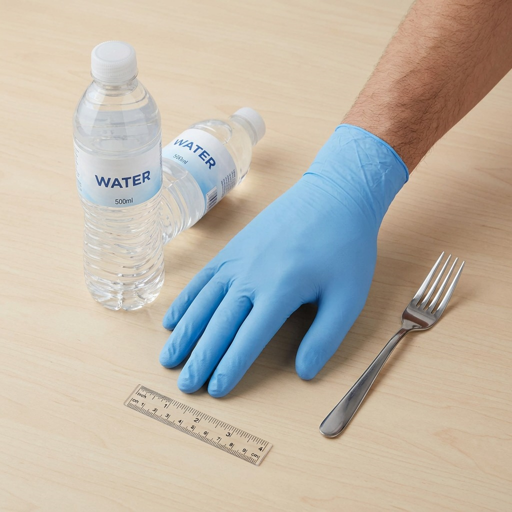 Globe Commercial Products 3mil powder-free sky blue nitrile gloves box, 100 count, size XL.