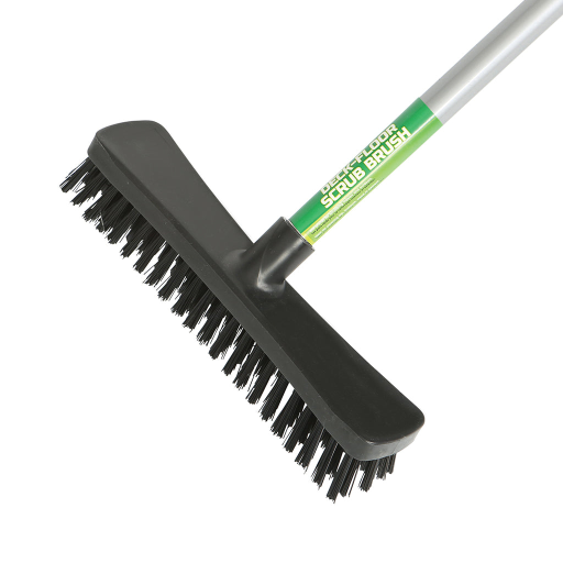 Globe – Brosse de terrasse 10 po, manche métal 48 po – réf. 4019