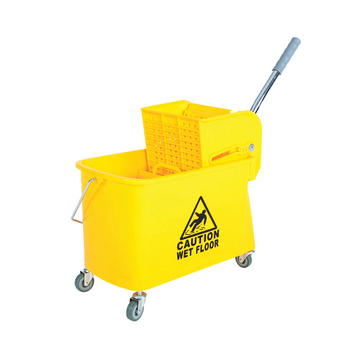 Globe – Seau essoreur à pression latérale 21 pintes – jaune – 3082