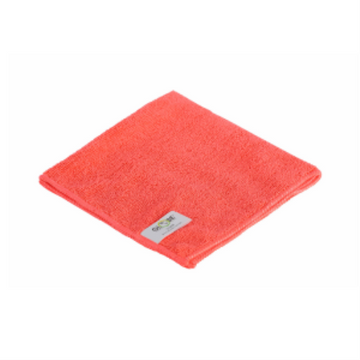 Globe – Chiffons microfibres rouges 16 × 16 po, paquet de 10 – 3130R