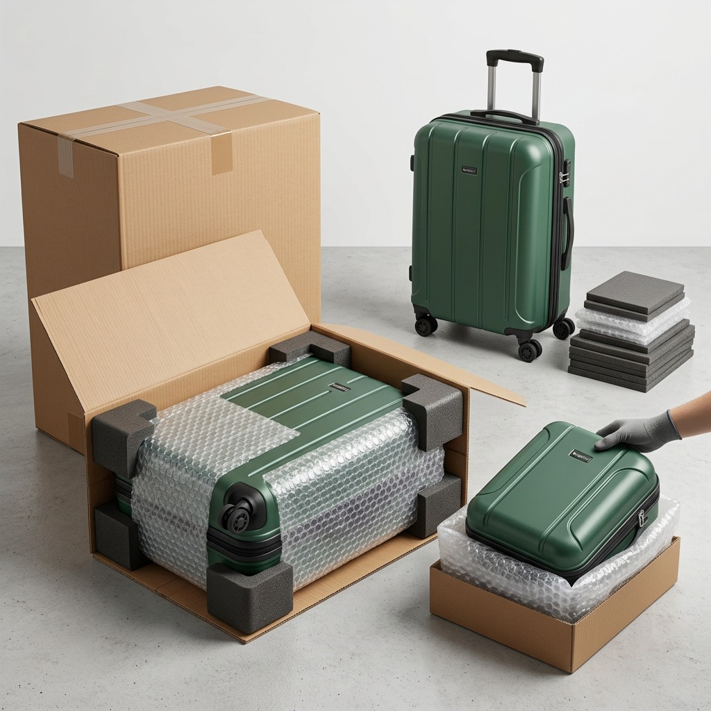 Emballage et présentation de Bugatti Osaka – Valise rigide moyenne 24 po, vert forêt – photo 3