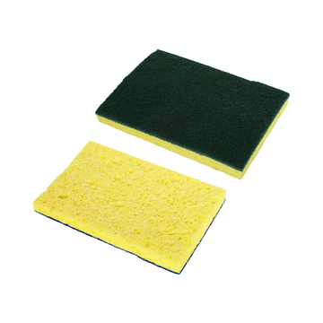Globe – Éponge cellulose à récurer verte et jaune 6,25 po – 7002