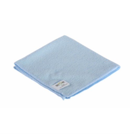 Globe – Chiffons microfibres bleus 14 × 14 po, lot de 10 – réf. 3131B