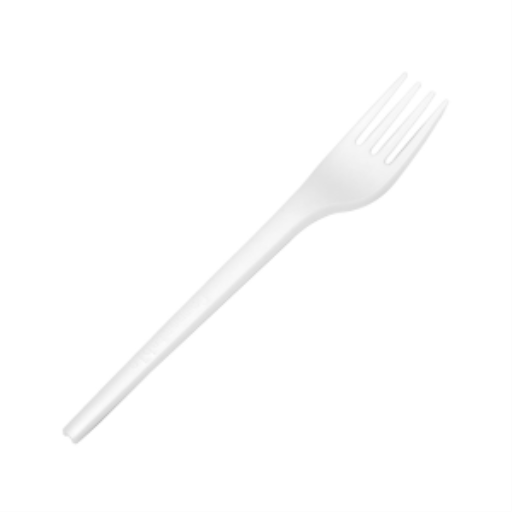 Globe – Fourchettes compostables en CPLA 6,25 po – blanches, paquet de 100 – 6150