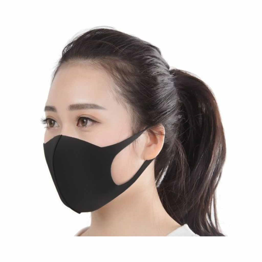 Globe – Masques réutilisables noirs en polyester, paquet de 10 – 7746