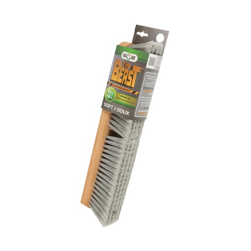 Globe – Tête de balai-brosse commercial robuste 18 po, fibres souples – 4053