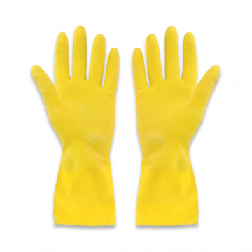 Globe – Gants de ménage jaunes doublés, petits, 12 paires – 7769