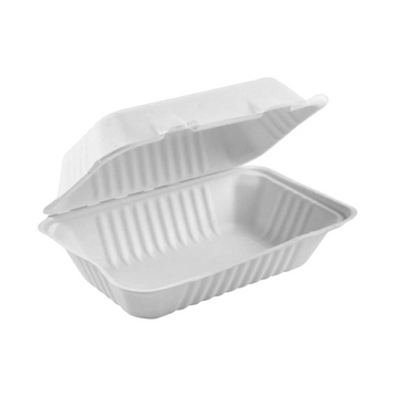 Globe – Contenants compostables à charnière 9 × 6 × 3,25 po, 50 – 6013