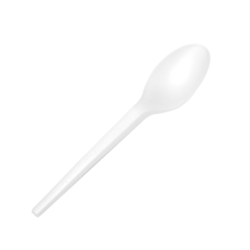Globe – Cuillères blanches compostables CPLA 6,25 po, lot de 100 – 6153