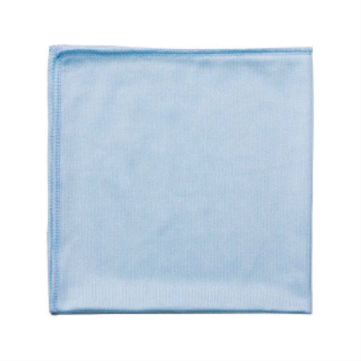 Globe – Chiffons bleus microfibre pour vitres 14 × 14 po, lot de 10 – 3129