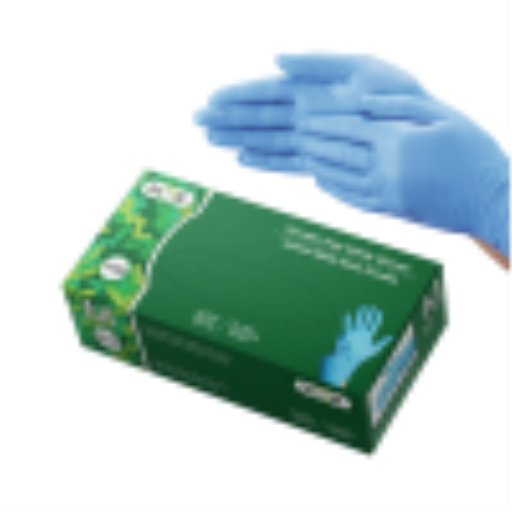 Globe – Gants nitrile bleu ciel sans poudre 3 mil, moyens, lot de 100 – 7851