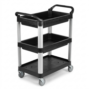 Globe – Petit chariot utilitaire noir 33 × 17 × 37 po – 5001