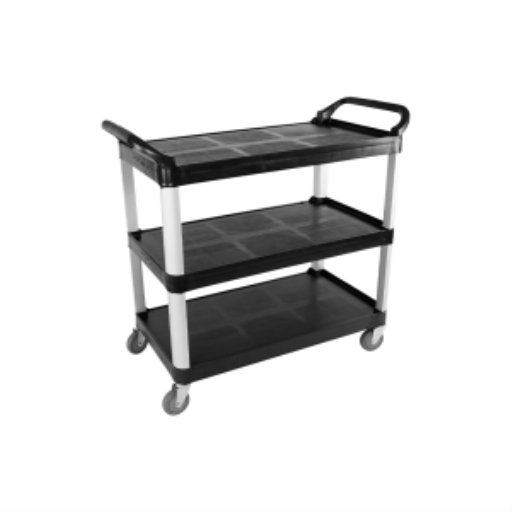 Globe – Grand chariot utilitaire noir 40 × 19,75 × 37 po – 5002