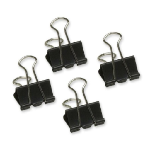 Fold Back Clips 1" / 25 mm - 12 per Box