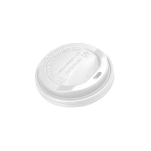 Globe – Couvercles blancs bombés pour gobelets 10 à 20 oz, 50 – 6081