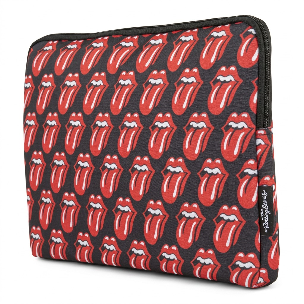 Vue complémentaire de The Rolling Stones The Core – Housse pour ordinateur 15,6 po, noir et rose