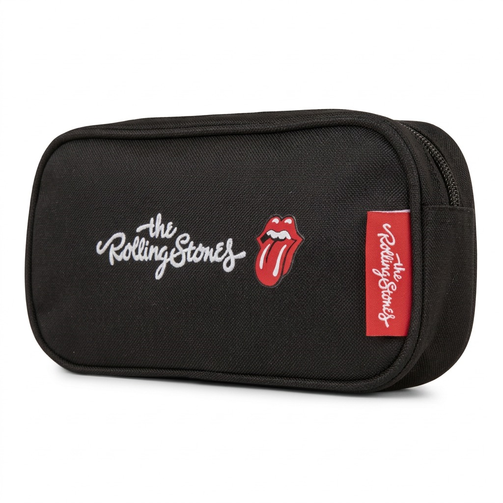 Vue complémentaire de The Rolling Stones The Core – Étui à crayons en polyester, noir