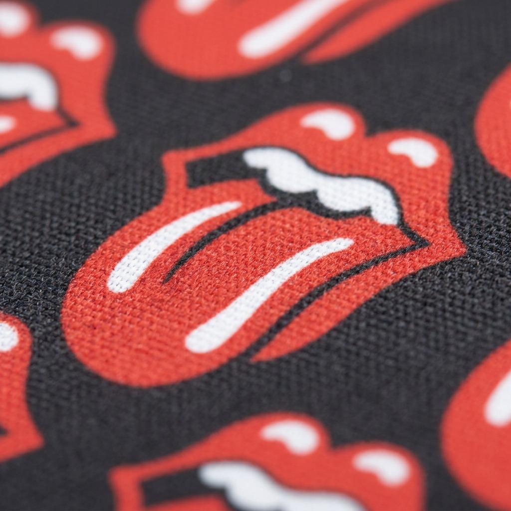Gros plan sur un détail de The Rolling Stones The Core – Housse pour ordinateur 15,6 po, noir et rose – photo 8