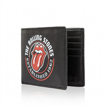 Vue complémentaire de The Rolling Stones The Watts – Portefeuille pour homme en cuir, style vintage