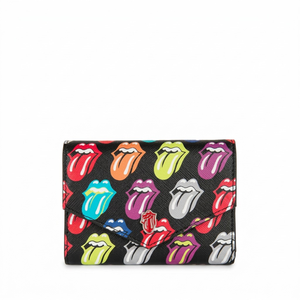 Vue complémentaire de The Rolling Stones The Cult – Portefeuille à trois volets, multicolore