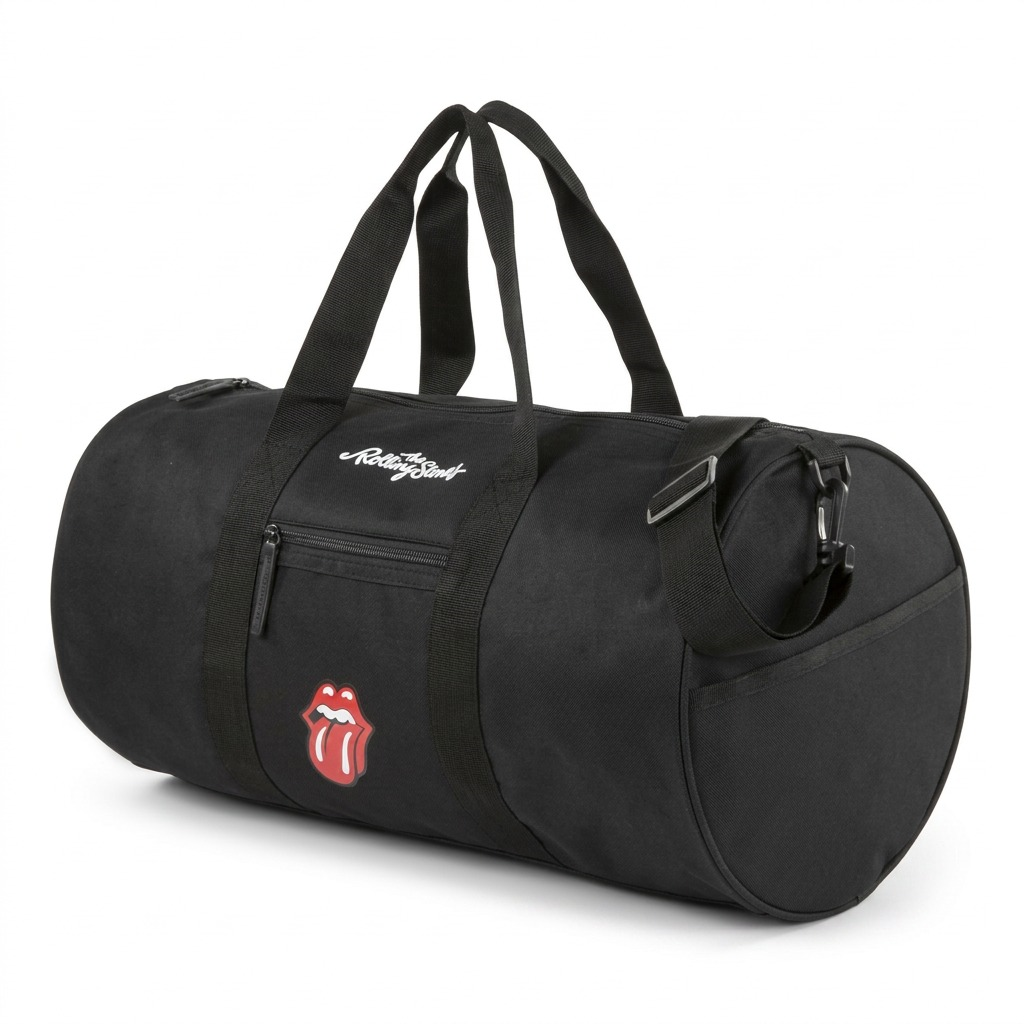 Vue complémentaire de The Rolling Stones The Core – Sac de voyage en nylon, noir