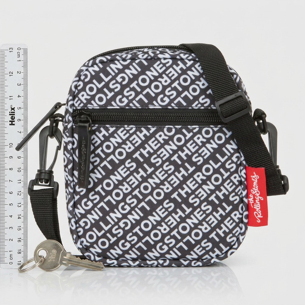 Vue de taille comparative de The Rolling Stones The Core – Petit sac à bandoulière en polyester, brun – photo 3
