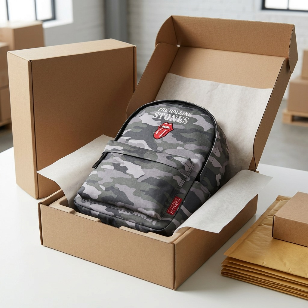 Vue complémentaire de The Rolling Stones The Core – Sac à dos en polyester, motif noir – photo 5
