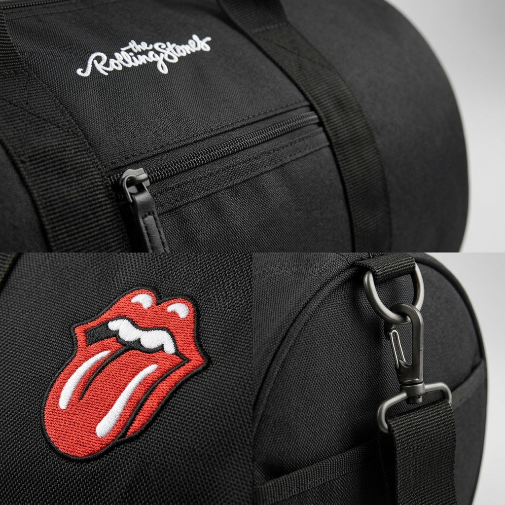 Vue complémentaire de The Rolling Stones The Core – Sac de voyage en nylon, noir – photo 3