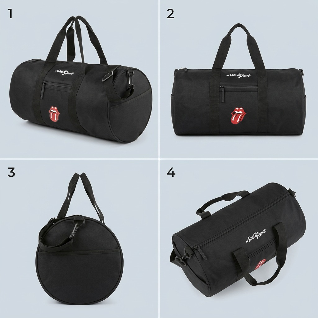 Vue complémentaire de The Rolling Stones The Core – Sac de voyage en nylon, noir – photo 5