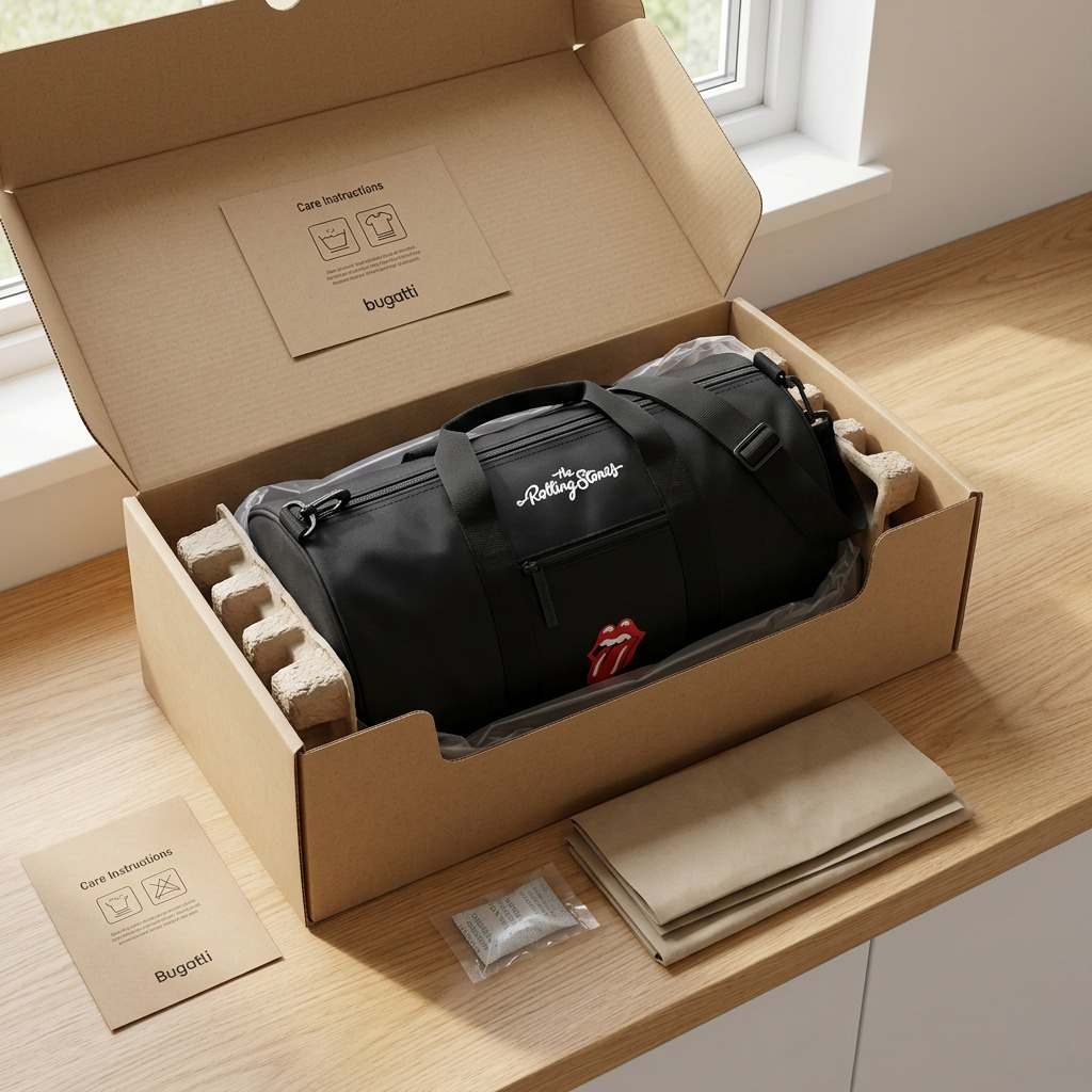 Vue complémentaire de The Rolling Stones The Core – Sac de voyage en nylon, noir – photo 7