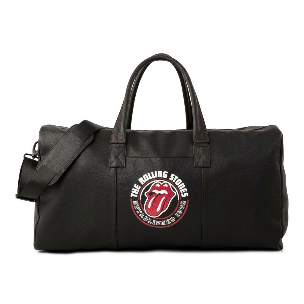 Vue complémentaire de The Rolling Stones The Watts – Sac de voyage en cuir, modèle VIN
