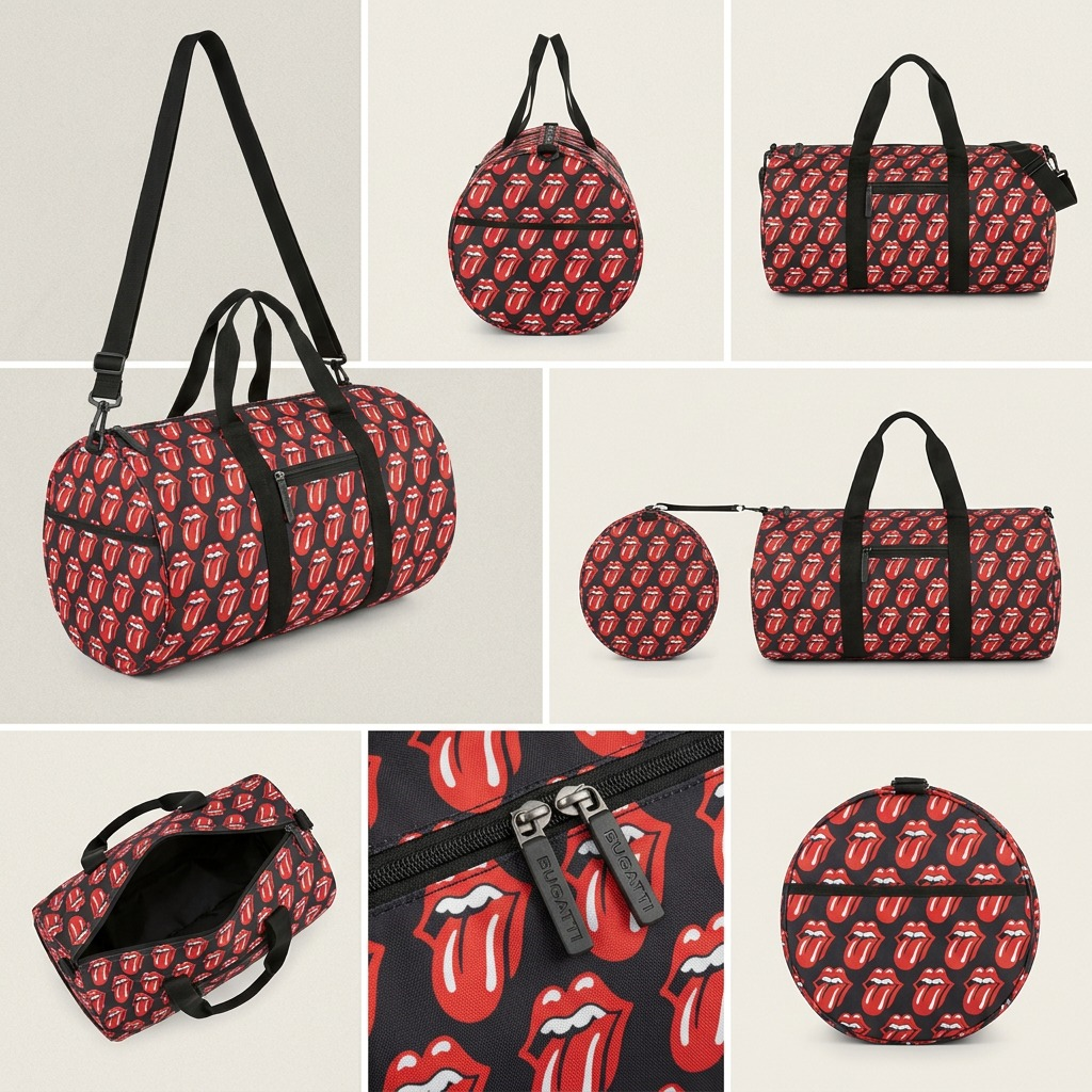 Visuel illustrant les caractéristiques de The Rolling Stones The Core – Sac de voyage en nylon, variante BLP – photo 5