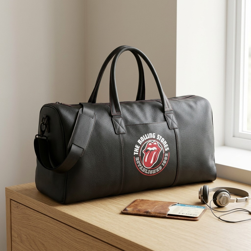 Mise en situation de The Rolling Stones The Watts – Sac de voyage en cuir, modèle VIN – photo 3