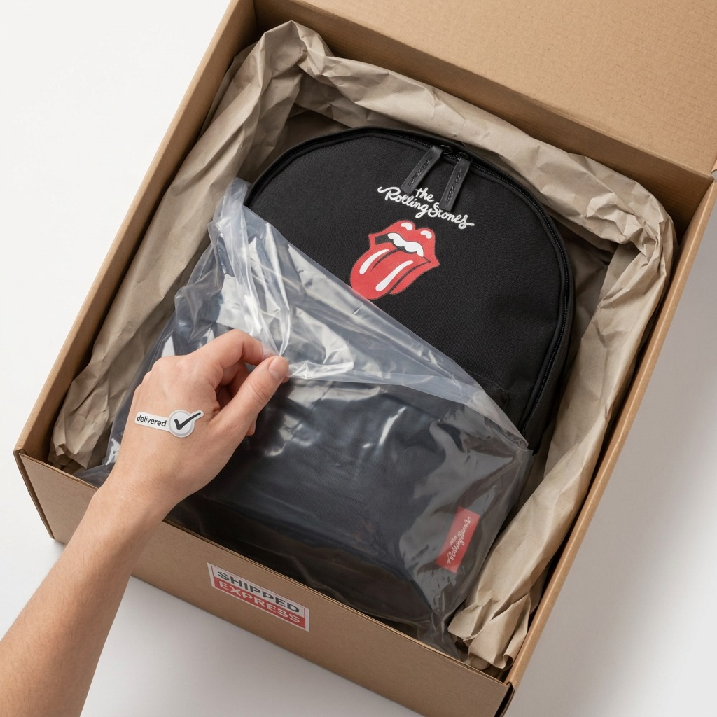 Emballage et présentation de The Rolling Stones The Core – Sac à dos en polyester, noir – photo 8