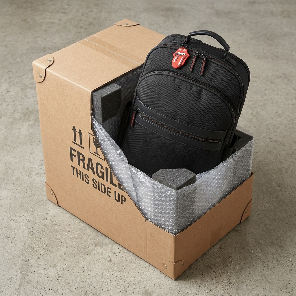 Emballage et présentation de The Rolling Stones Flashpoint – Sac à dos en polyester texturé, noir – photo 7
