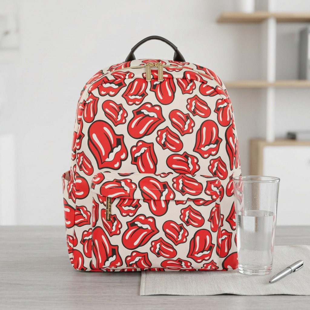 Pure high-resolution hero shot of Bugatti BKP6003RS The Rolling Stones The Cult Backpack.