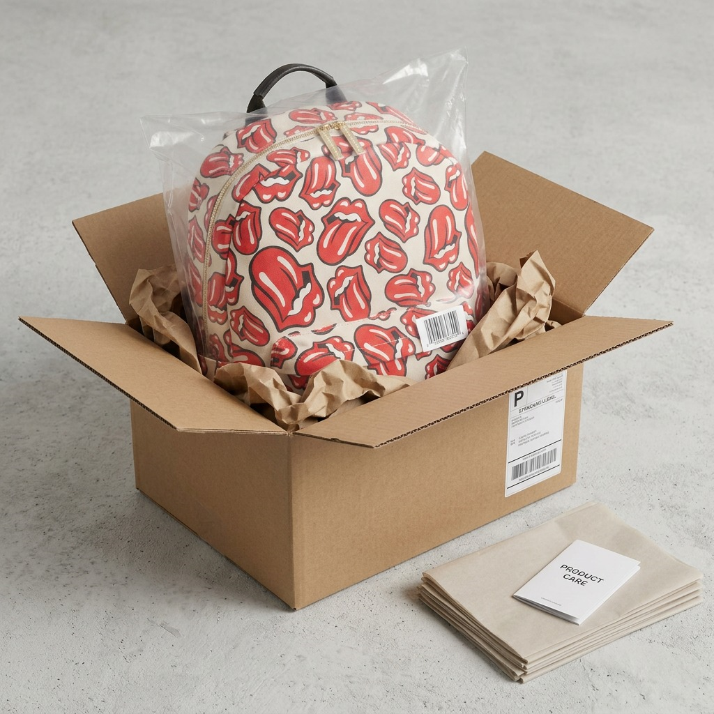Emballage et présentation de The Rolling Stones The Cult – Sac à dos, imprimé lèvres – photo 7
