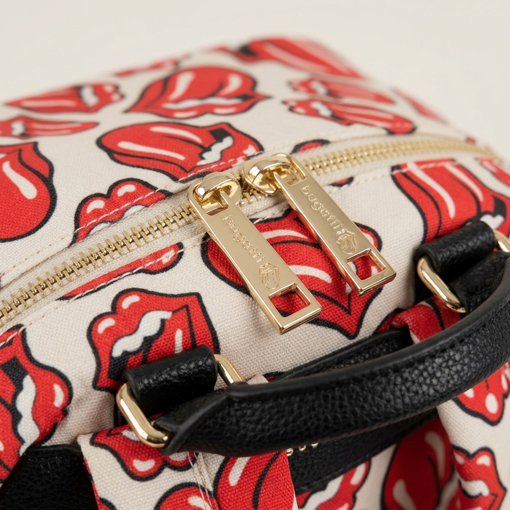 Gros plan sur un détail de The Rolling Stones The Cult – Sac à dos, imprimé lèvres – photo 3