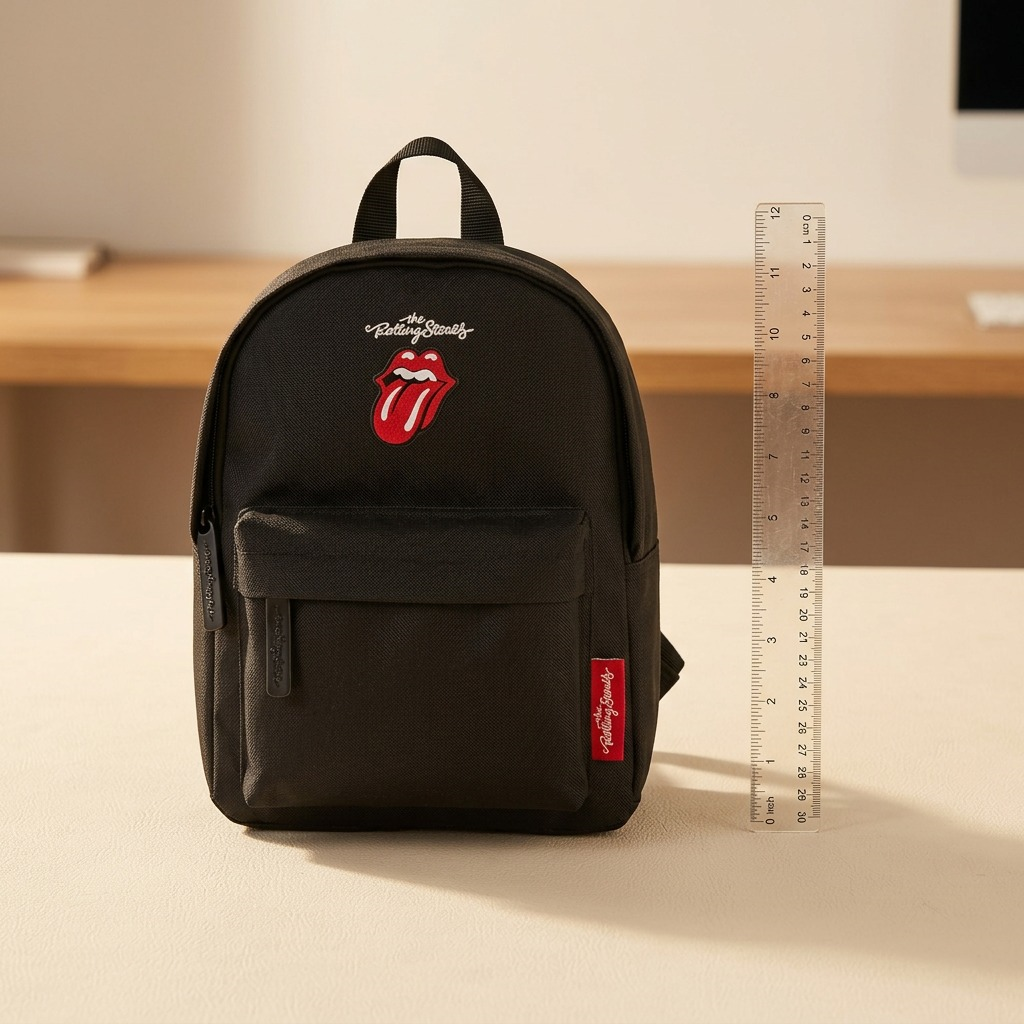 Vue de taille comparative de The Rolling Stones The Core Mini – Mini sac à dos en polyester, noir – photo 6