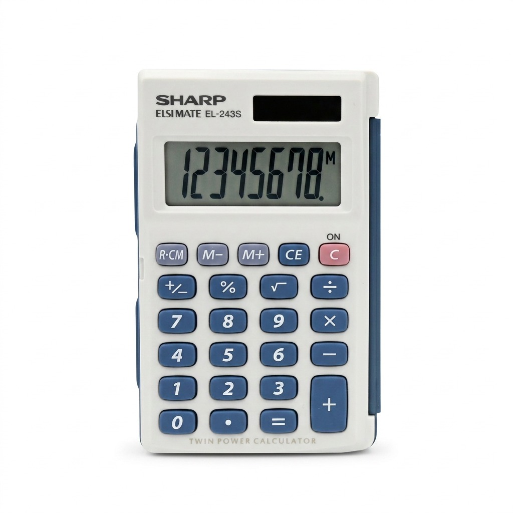 Vue principale du produit : SHARP EL243S (calculatrice)