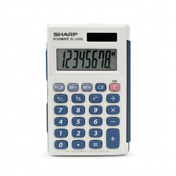 Vue principale du produit : SHARP EL243S (calculatrice)