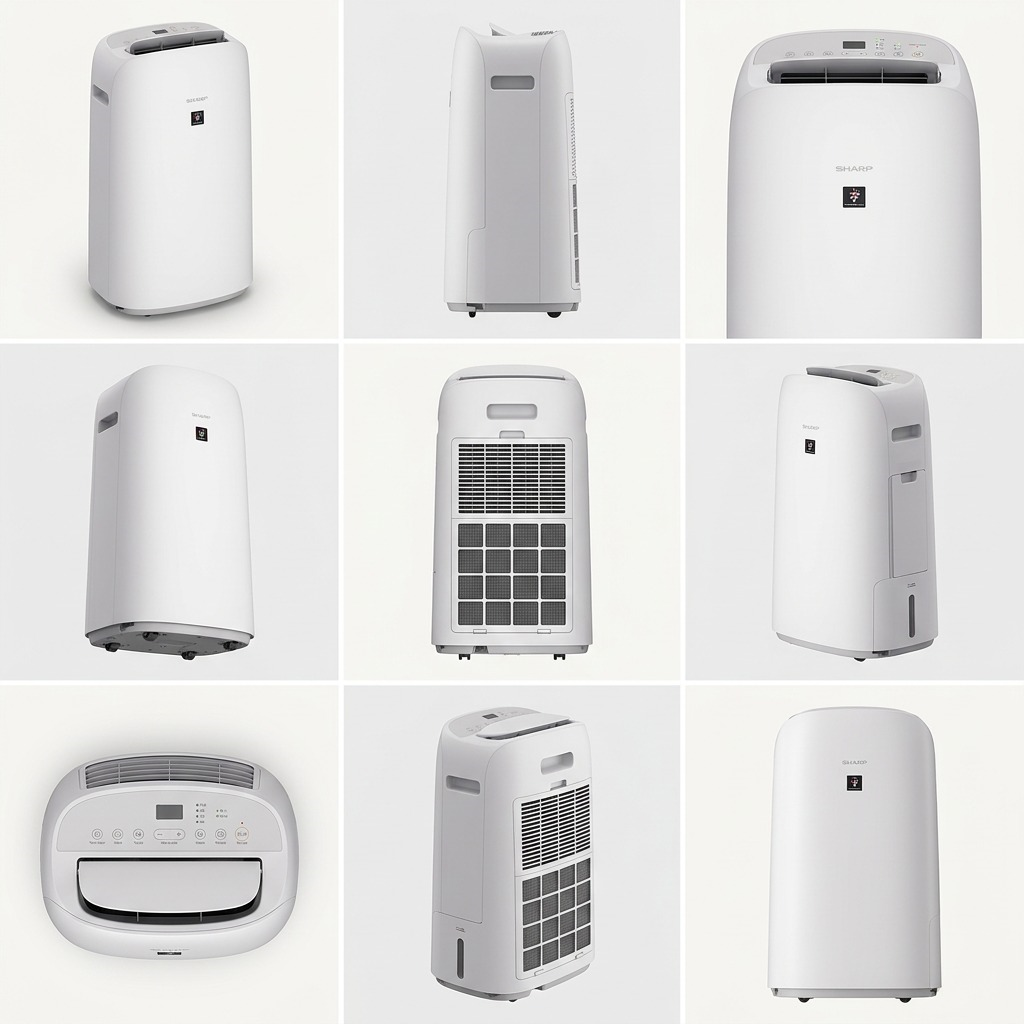Vues multiples du produit : SHARP KCP110CW (purificateur d’air)